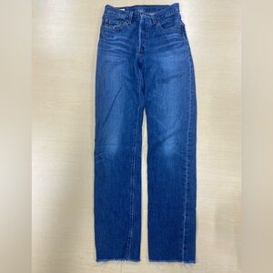 Levi's 501 Blue Denim Jeans with Brown Label